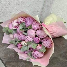 21 розовый пион Сара Бернард