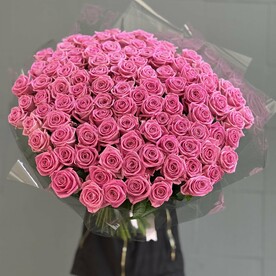 101 розовая роза 🌹