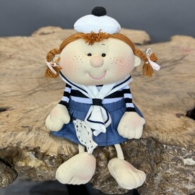 Интерьерная игрушка " Светка - морячка " ручная работа