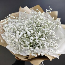 Белоснежная гипсофила в крафте