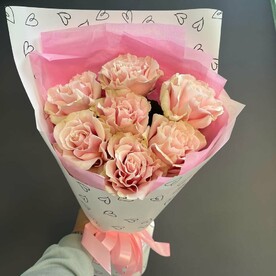 Французские розы 7шт