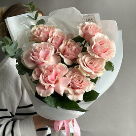 Букет из французских роз «Тирамису»