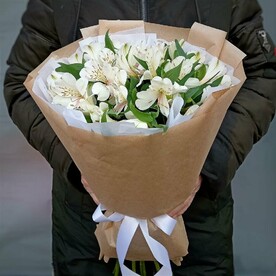 Альстромерии в крафте