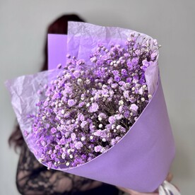 Букет из фиолетовой гипсофилы