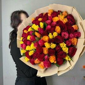 101 роза микс 51 см 🔥🔥🔥🔥