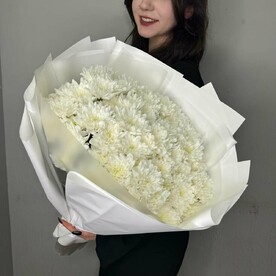 Букет из 11 кустовых хризантем