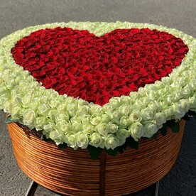 1001 роза❤️ в корзине