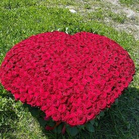 301 роза ❤️ в корзине