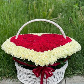 Роза, Флористическая губка, Корзина