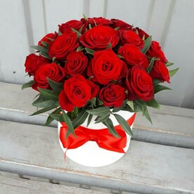 Коробка с розами