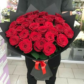 Красные розы, Упаковка фоамиран