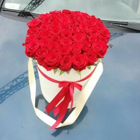 Коробка с розами