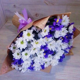 Букет из хризантемы