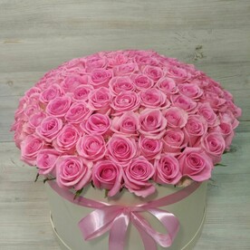 Коробка с розами