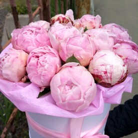 Коробка с пионов