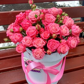 Коробка с розами