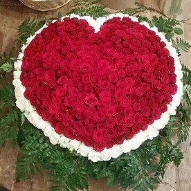 Сердца из розы.