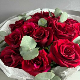 Букет из красной Эквадорской розы
