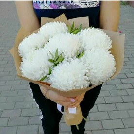 Букет из одноголовой хризантемы