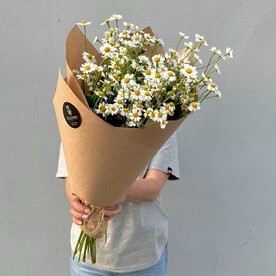 Букет ромашек! В крафте