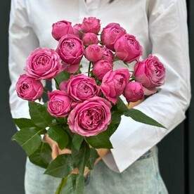 5 веток кустовой розы "Мисти баблс"