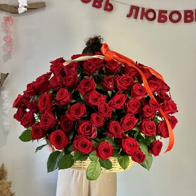 101 алая  Роза