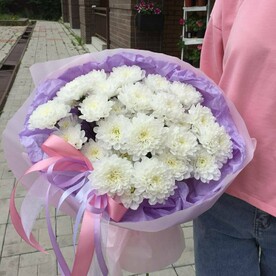 Монобукет из хризантемы