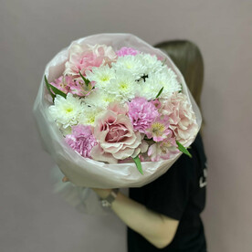 Круглый Букет "Нежное послание"