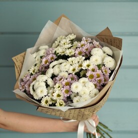 Микс букет из хризантемы, 15 шт