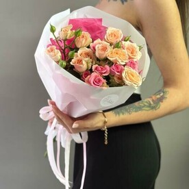 Розы кустовые 5 шт в букете