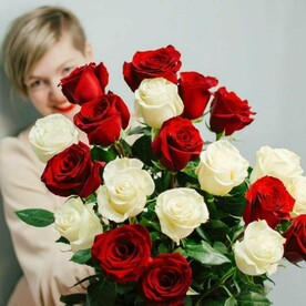 21 Роза в ленту