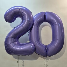 Набор шаров 20 лет, шары с гелием, шары на день рождения