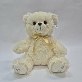 Мягкая игрушка медведь  с вышивкой "Божественные  обнимашки"