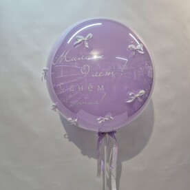 Зеркальный шар для девочки, шар с гелием, шар на праздник