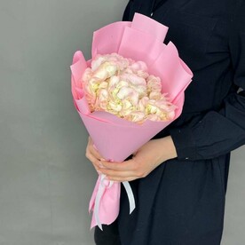 Букет  из розовой гортензии