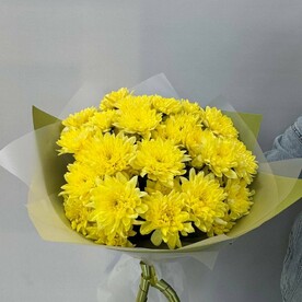 Монобукет из кустовых хризантем