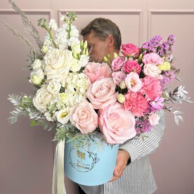 Цветы в коробке «Рассвет в саду»