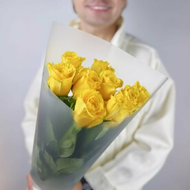 Букет желтых Роз Кения 9 шт