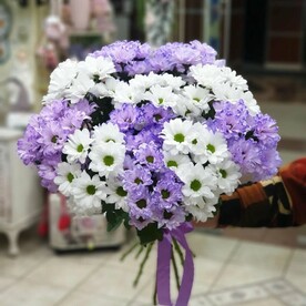 Букет 11 кустовых хризантем