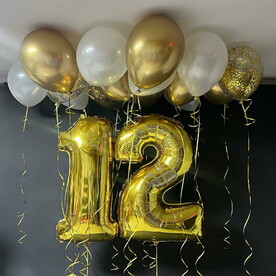 Шары для девочки - Золотые ноты