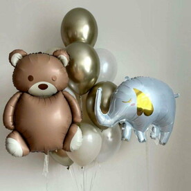 Шары с Мишкой и Слоником