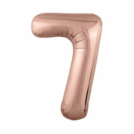 Шар Цифра 7 - Розовое золото