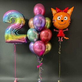 Шары для девочки День Рождение с Карамелькой