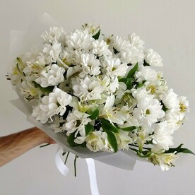 "Ромашки" с альстромериями