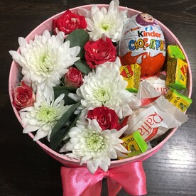 Цветы в коробке № 08667