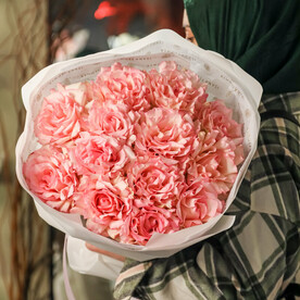 Букет Роз в Английском Роспуске Размера М