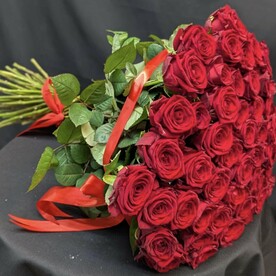 Красная Роза 51 шт 60см