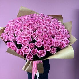 101 Роза монобукет WoW букет