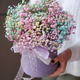 Шляпная коробка из гипсофил