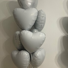 Сердца фольгирвоаные белые 🤍